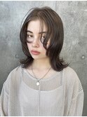 外ハネワンカールパーマ