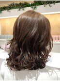 ミディアム コテ巻き風パーマ 武蔵小杉30代40代50代~髪型