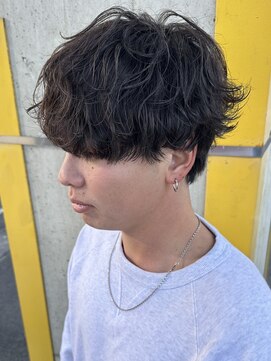 ニアウ 太田店(Niau) 波巻きスパイラルパーマメンズマッシュメンズカットメンズパーマ