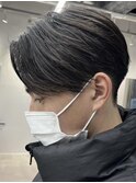 メンズ刈り上げセンターパートニュアンスパーマ茅ヶ崎