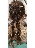 玉ねぎ金箔ヘアー