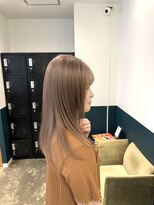ヘアーブレイス(hair brace) ブリーチ一回ミルクティーベージュstylist聖斗