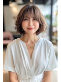 大人世代のボブ【５０代60代髪型AVANCE】白髪染め