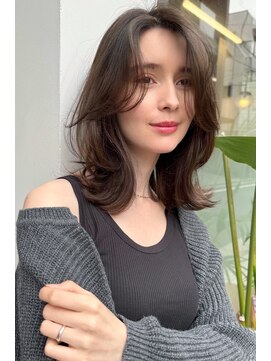 トルネード(TORNADO) 外国人風カーテンバングレイヤーロブ　n7.4.28