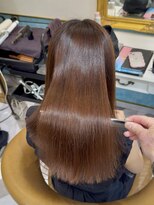 ロンドアベニール 北千住(Lond avenir)&nbsp;ブリーチなしチェリーブラウン髪質改善縮毛矯正酸性ストレート