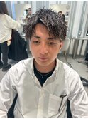 波巻きツイストスパイラルパーマ/フェザーパーマ/眉毛/メンズ