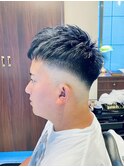 【30代 男性】ロンドンネイビーフェード(大宮/バーバー)