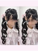 編み込みツイン