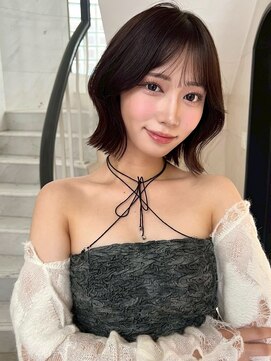 サイン 表参道(SIGN) 韓国へアグレージュカラーブリーチ無し髪質改善透明感カラー