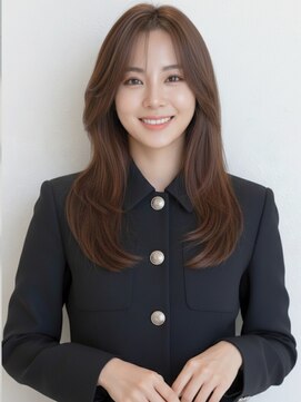 コトナ 越谷店 セミロング20代30代ストレートレイヤー前髪なし前髪あり越谷