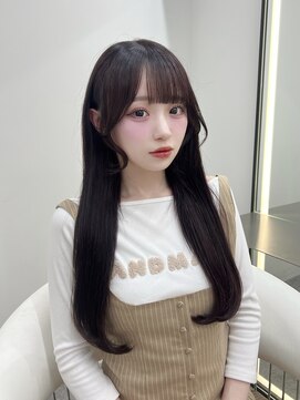 ラルム 新宿(LARME SHINJUKU) ピンクベージュ×韓国ヘア/髪質改善/顔周りカット【Yumi/新宿】