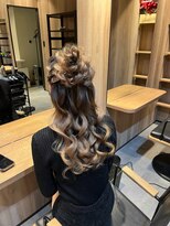ソルビア ヘアセット(solvia)&nbsp;ハーフアップお団子