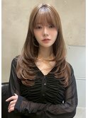Liberte 銀座 ロングレイヤー×チョコレートベージュ