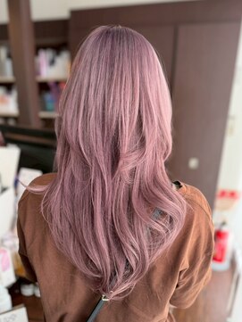 ヘアーショップ エヌアンドエー 幸手店(hairshop N&A) ピンクラベンダー韓国レイヤー
