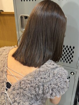 スタンド バイ ヘアー アンド コーヒー 恵比寿(STAND By HAIR & Coffee) グレージュ/透明感カラー/ブリーチなし