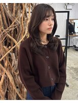 ソーソー(SoSo)&nbsp;前髪ココアブラウンカラー×レイヤースタイル4.23