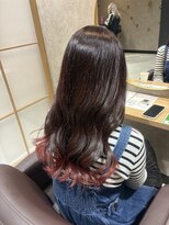 【全席完全個室サロン】ef lien西大寺 × 髪質改善ミルボンAujua認定サロン&nbsp;ブリーチ1回で作る裾カラーくすみピンク