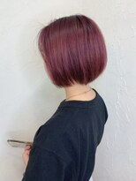 レイール 下北沢(Reir)&nbsp;【reir下北沢】*ワンサイドショートボブ+バーガンディ