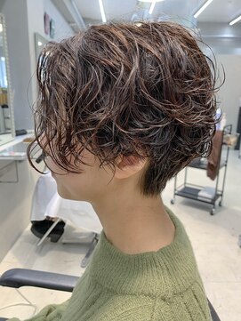 テトヘアー(teto hair) しっかりパーマ、ハンサムショート、マニッシュショート