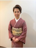 フォーマルな着付けとヘアセット