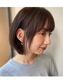 【銀座アリエッタ】耳かけショートの大人ボブ/ひし形シルエット
