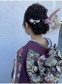 ふんわりシニヨンスタイル☆