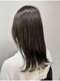 大人可愛い20代30代40代透明感ブルージュセミロング◎