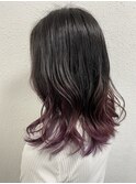 プラムピンクグラデーション