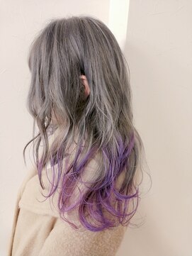 ヘアカラーファクトリー 原口★パープルグラデ★福岡久留米