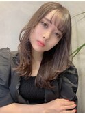 韓国風フェイスレイヤー くびれレイヤー オルチャンヘア A622