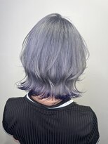 ガルテ(GARTE)&nbsp;ボブ/ブルーシルバー/裾カラー/エンドカラー