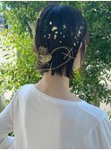 金箔ボブアレンジ