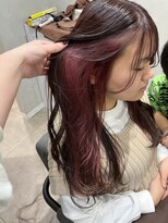 テーラヘアー 蘇我店(TELA HAIR)&nbsp;イヤリングカラー×ピンク