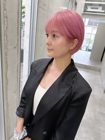 シーク 天神(SEEK)&nbsp;【茶木】ペールピンク　ブリーチカラー　ハイトーンカラー