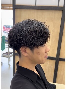 メンズギフト(men's GIFT) 刈り上げツーブロック波巻きスパイラルパーマメンズマッシュ