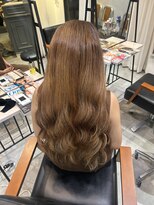 ネクストハラジュク(NEXT HARAJUKU)&nbsp;オリーブベージュ レイヤーカット デザインカラー