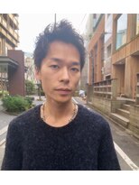 リアイス(Re:ICE) ブルーブラックツイストフェザーパーマアップバングショート