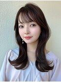★◎カールセミディシアカラーワンカール前髪カット小顔カット