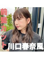 ノラ ヘアーサロン(NORA HAIR SALON)&nbsp;ナチュラル小顔前髪あり後れ毛サイドバング結べるボブくびれヘア