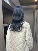 リブロ(LiBro) ブルージュブルーカラーネビージュくすみブルー胸上ダブルカラー