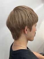 サロンドジョー(salon de joe) メンズカットブリーチダブルカラーハイライトハイトーンショート