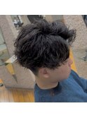 センターパート ツイストスパイラル