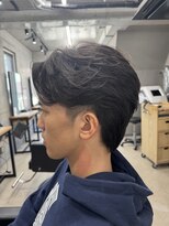 フイ 横浜センター北店(Hui)&nbsp;フェザーパーマ/グレーブルーカラー/刈り上げショートパンク