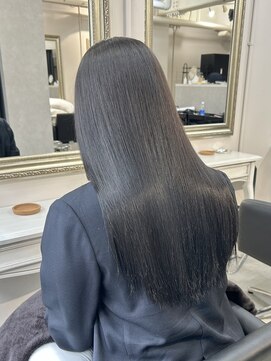 ソワンドゥブレスシエン 堀江店(soin de brace CIEN) ミニウルフ×チェリーブラウン　［髪質改善/縮毛矯正］