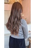 透明感ブラウン×ゆるロング