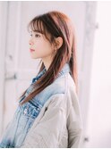 大人ロングレイヤースタイル