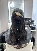 カチモリハーフアップ♪