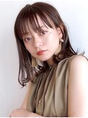 Say.外ハネボブくびれボブインナーカラーアッシュブラックグレー