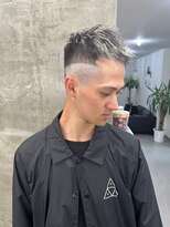 メンズサロン キング 高槻店(Men’s salon K!ng)&nbsp;ホワイトメッシュ/ツイスト/ツイスパ/パーマ/メンズ/眉毛