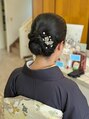 コマバ(KOMABA)&nbsp;和装ヘアセット。ツヤっとシンプルに。